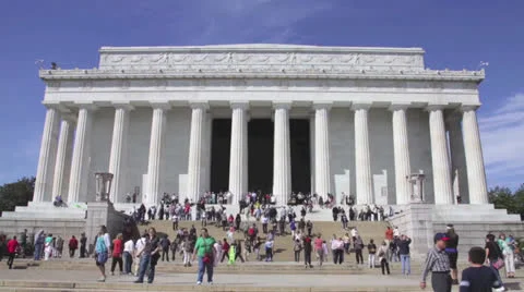Lincoln Memorial Timelapse Vídeos de archivo 23497093