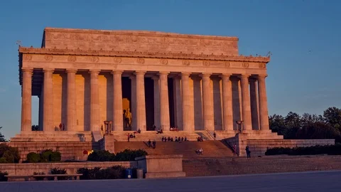 Lincoln Memorial Timelapse Stock Footage 82390176