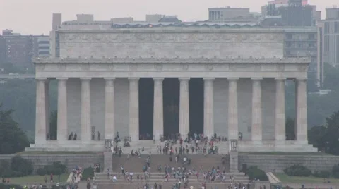 Lincoln Memorial in Washington D.C. Stock Footage 42145490