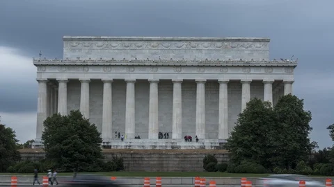 Lincoln Memorial, Washington DC Timelapse Stock Footage 118868032