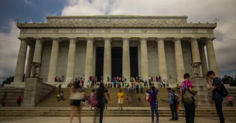 Lincoln Memorial Wide Stock Footage 40971515