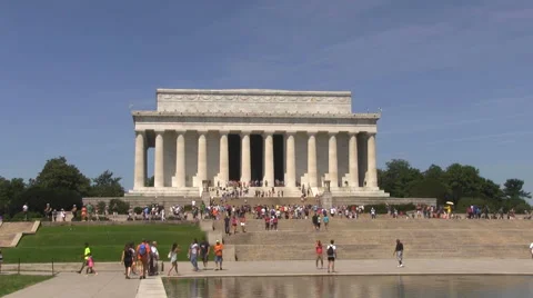 Lincoln Memorial Zoom Video stock 59197528