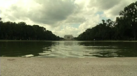 Lincoln memorial:duck Video stock 537206