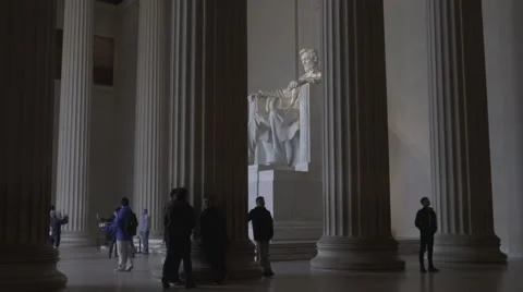 Lincoln Monument in DC Stock Footage 59998250
