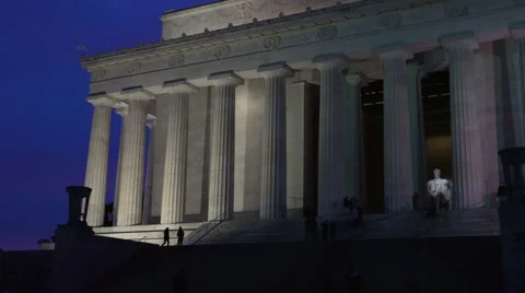 Lincoln Monument in DC Stock Footage 60029904