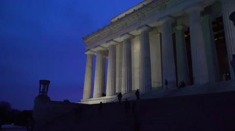 Lincoln Monument in DC Stock Footage 60029959