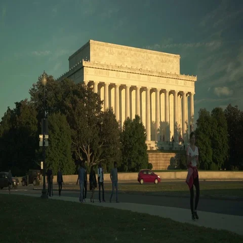Lincoln Monument in DC Видео 69335445