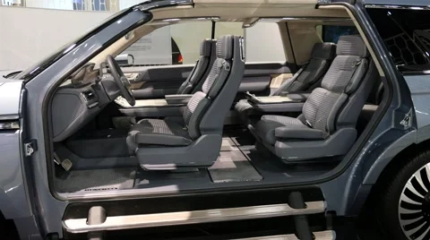 Lincoln Navigator concept on display during the Miami International Auto Show Stock Footage 68725891