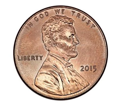 Lincoln  Penny 2015 Stock Photos