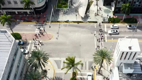 Lincoln Rd Stock Footage 105239055