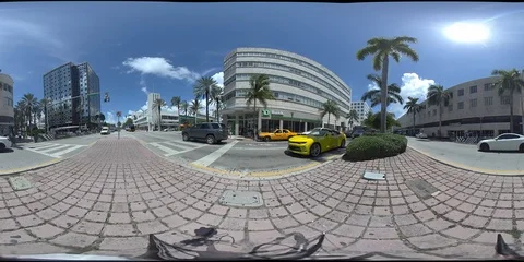 Lincoln Road 420 (Middle of the street) Stock Footage