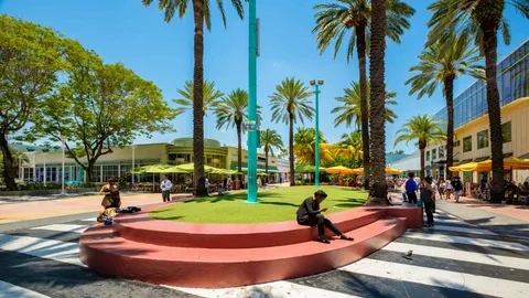 Lincoln Road Mall Stock Footage 75681155