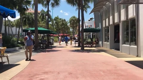 Lincoln Road Mall Stock Footage 75682417