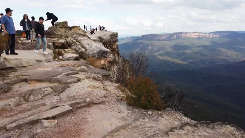 Lincolns Rock - Tourists exploring Stock Footage 273134668