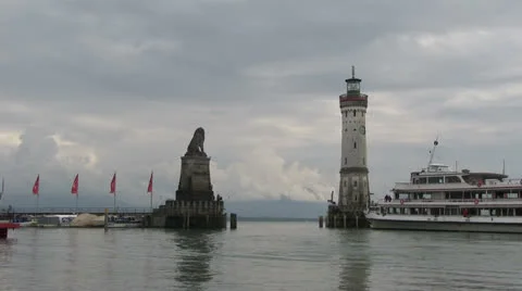 Lindau - lake - lighthouse 動画素材 25590910