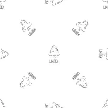 Linden pattern seamless vector Stock Illustration