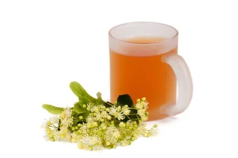 Linden tea cup Stock Photos