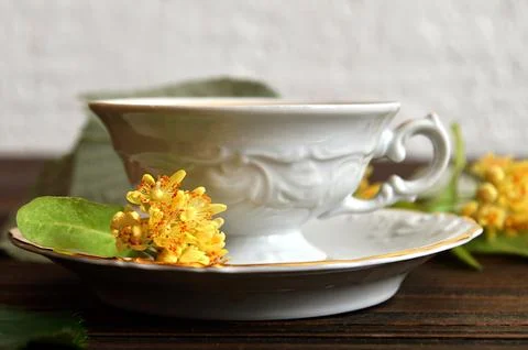Linden tea Foto stock