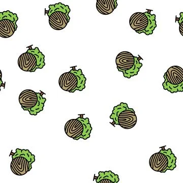 Linden wood vector seamless pattern Stock Illustration
