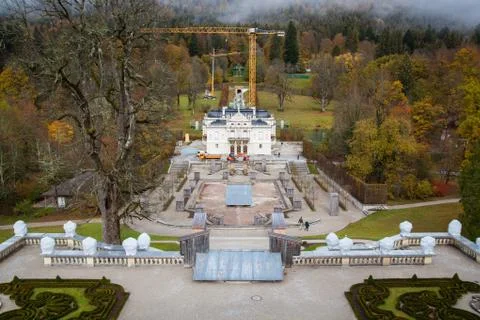 Linderhof castle Stock Photos