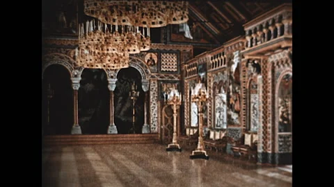 Linderhof Interior 1948 Stock Footage 152919850