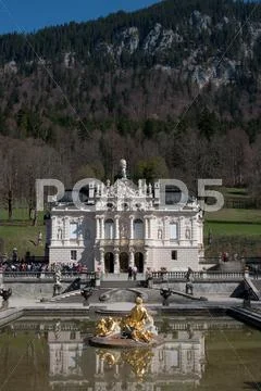 Linderhof palace Stock Photos