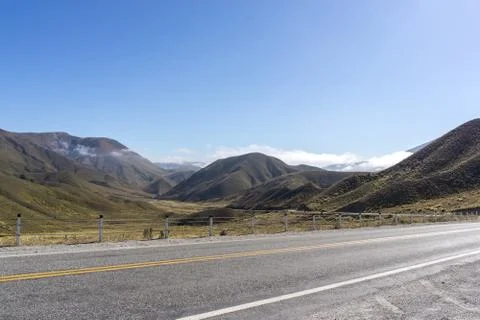 Lindis pass Stock Photos