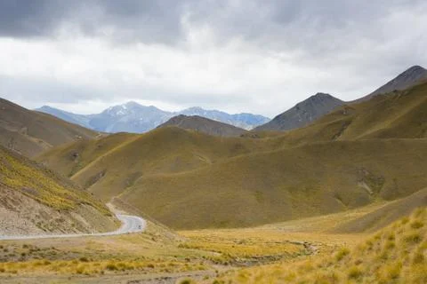 Lindis Pass Stock Photos