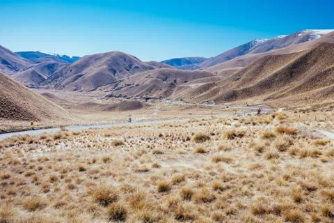 Lindis Pass Stock Photos