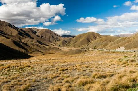 Lindis Pass Foto stock