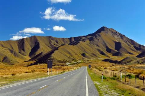 Lindis Pass Foto stock