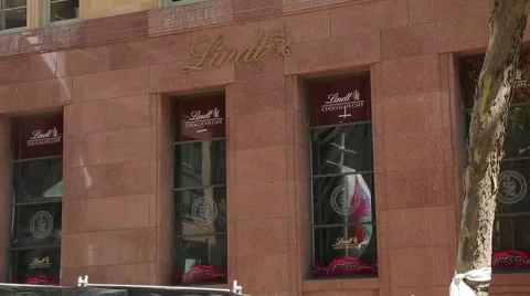Lindt Cafe exterior Stock Footage 45297182