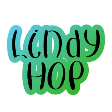 Lindy hop. Stock Illustration