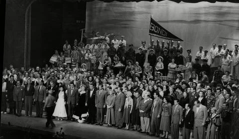 The Line Up For The 1953 Royal Command Performance See Versions For Line Up Stock Photos