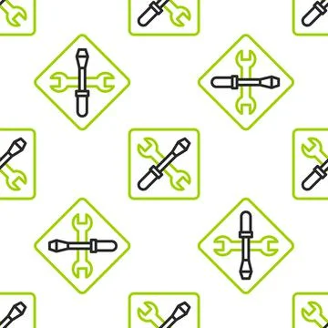 Line 3D printer setting icon isolated seamless pattern on white background. 3d Illustrazione stock