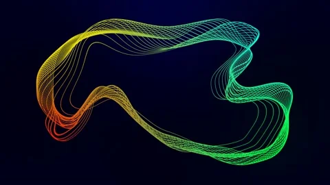 Line abstract 3D animation Stock Footage 234804260