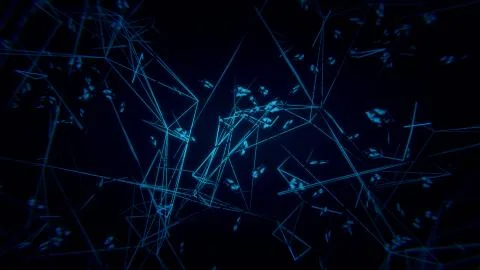 Line abstract blue background. Technology background, from series best concep イラスト素材