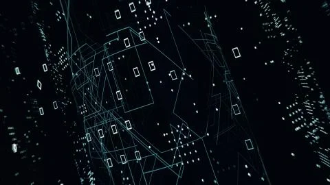 Line abstract green background. Technology background, from series best conce Illustrazione stock