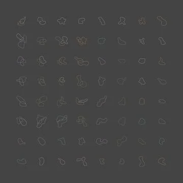 Line abstract shape illustration Stock Illustration