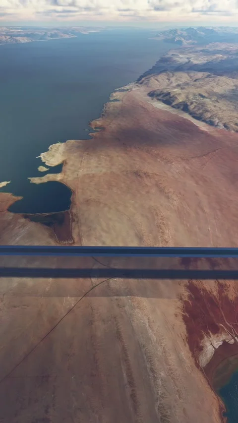 The Line - Aerial view of the city of the future. Neom in Tabuk. Saudi Arabia 스톡 동영상 282925115