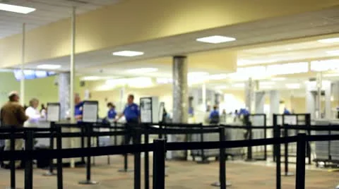 Line at Airport Security check 動画素材 10700063
