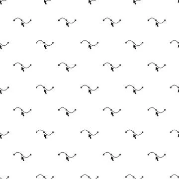Line and arrow pattern, simple style Stock Illustration