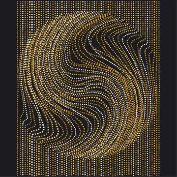 Line and dot concept minimalistic geometry surface design. abstract modern ba Stock Illustration