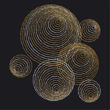 Line and dot concept minimalistic geometry surface design. abstract modern pa Illustrazione stock