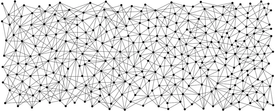 Line and dot pattern background. Communication concept. Stock Illustration