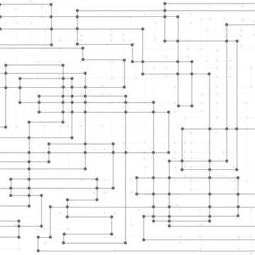 Line and dot pattern background. Illustrazione stock