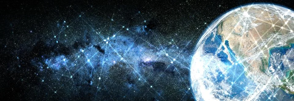 Line and dot pattern space background. Elements of this image furnished by NA イラスト素材