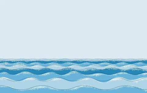 Line and shape sea Stock Illustration