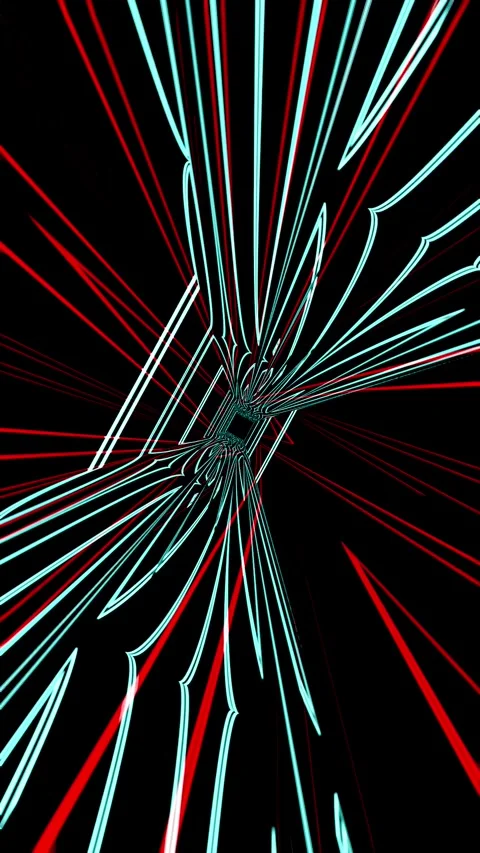 Line and square shapes, loop animation. Stock Footage 319990947