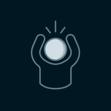 Line Anger icon isolated on black background. Anger, rage, screaming concep.. Stock Illustration